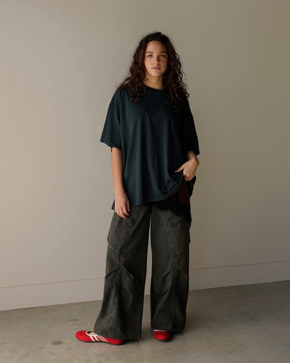 UTOPIA WASHED CHARCOAL-OLIVE CARGO PANT