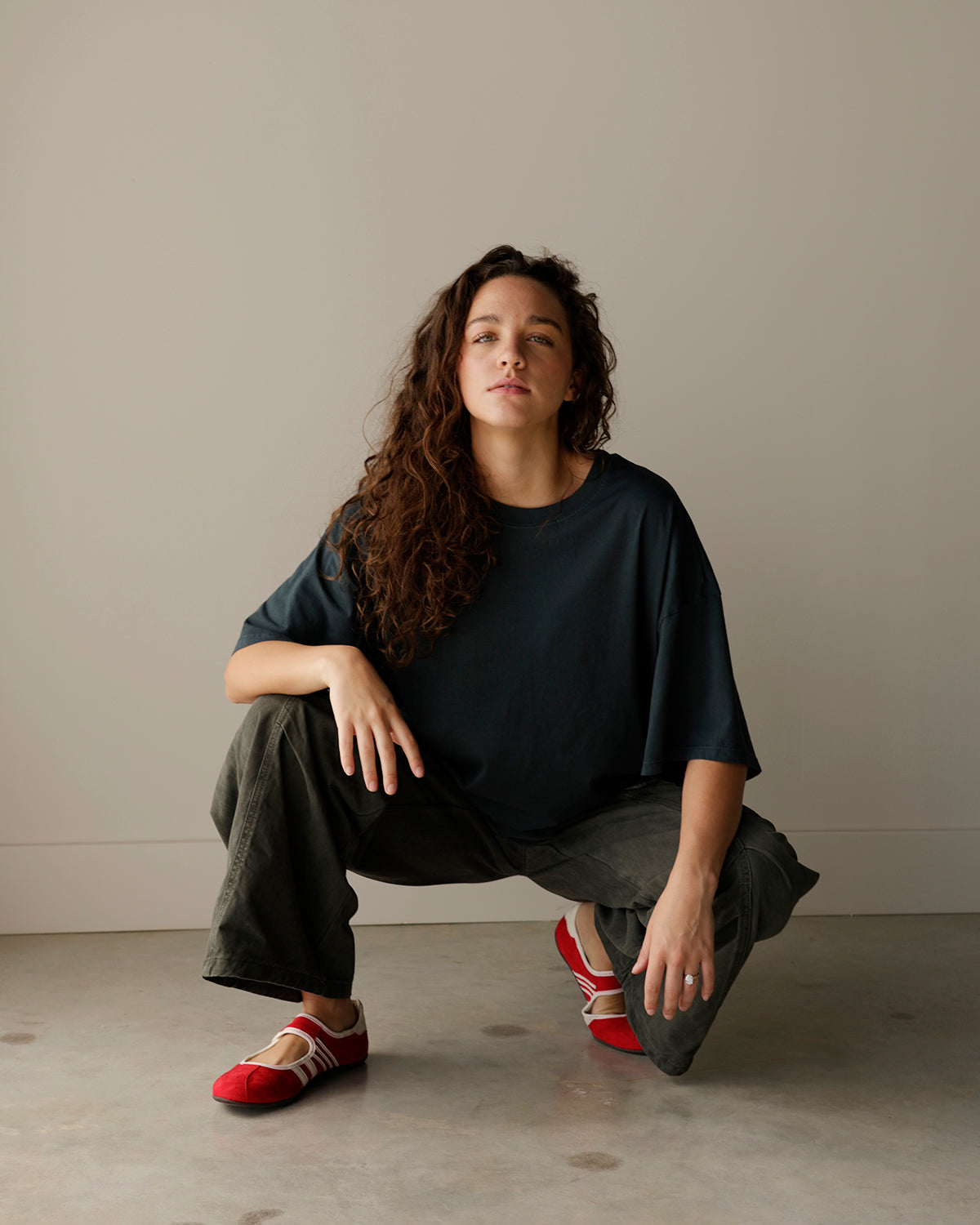 UTOPIA WASHED CHARCOAL-OLIVE CARGO PANT