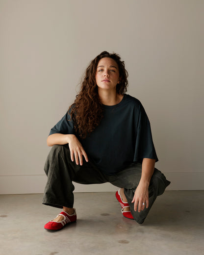 UTOPIA WASHED CHARCOAL-OLIVE CARGO PANT