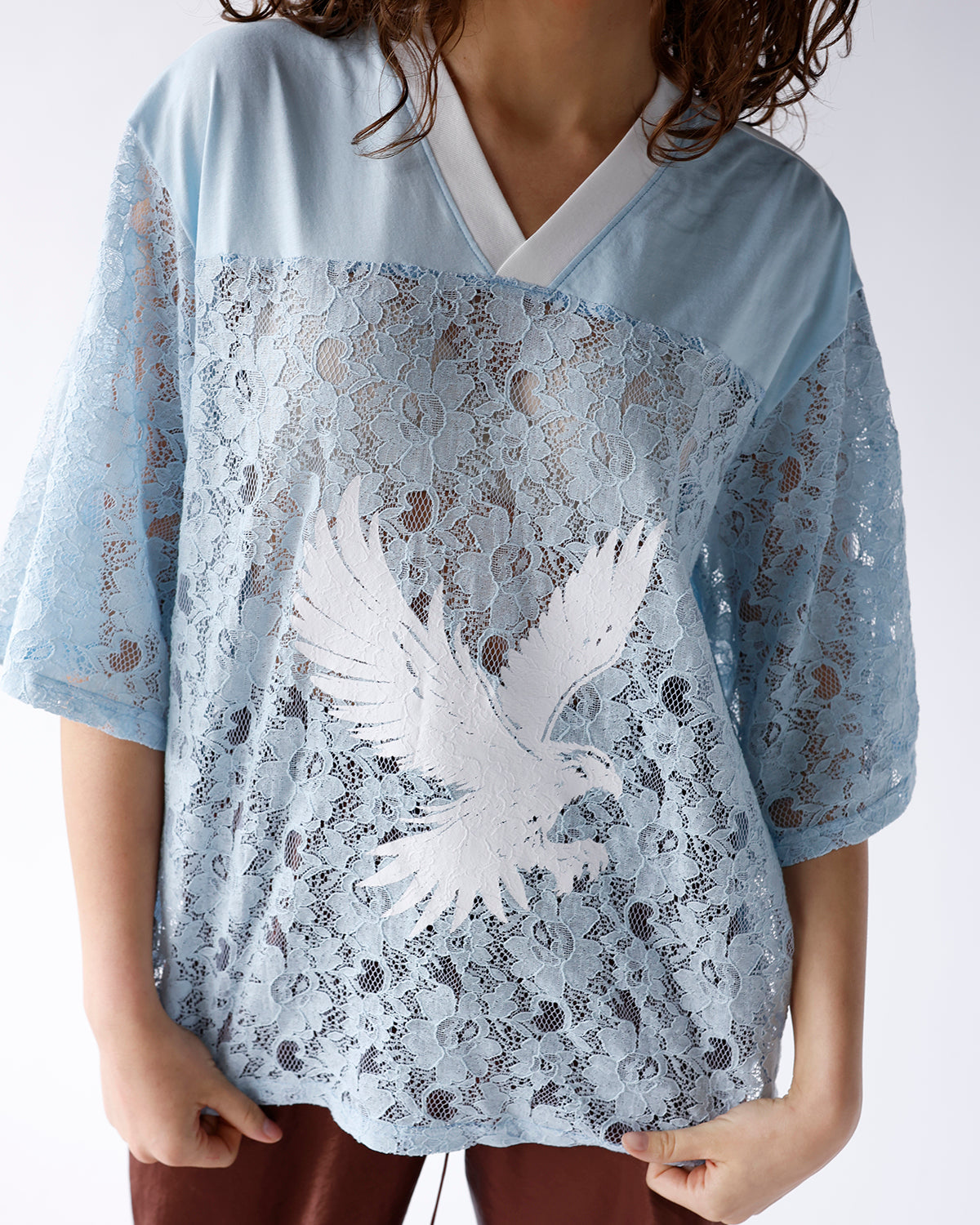 HIP SOARING SHEER LACE JERSEY