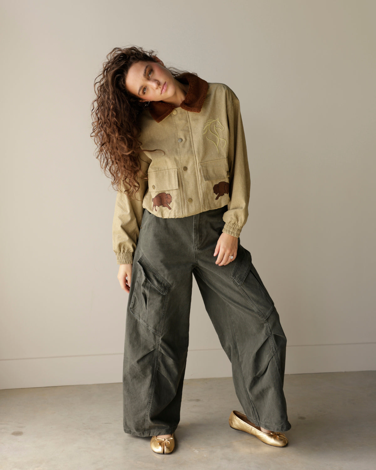 BUFFALO HERD TAN UTILITY COAT