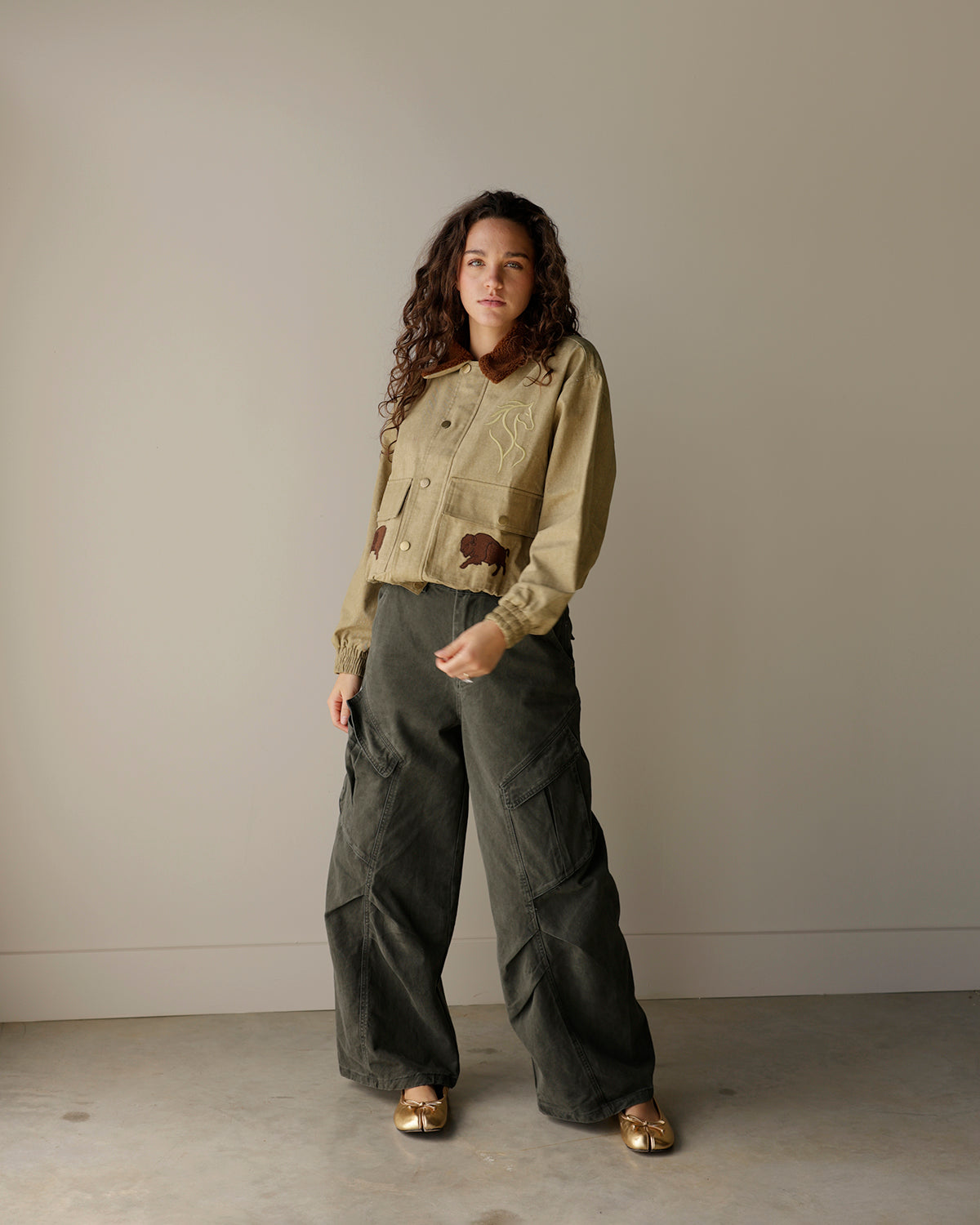 BUFFALO HERD TAN UTILITY COAT