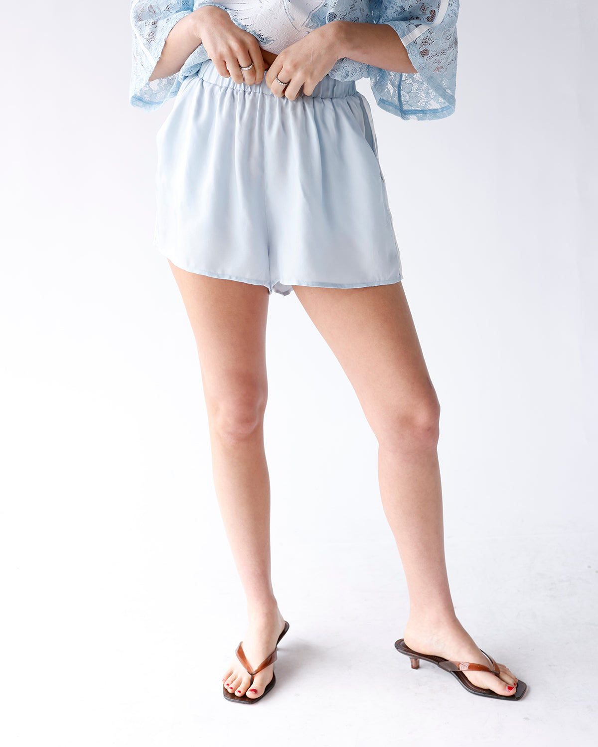 HIP RUNWAY SATIN TRACK SHORTS