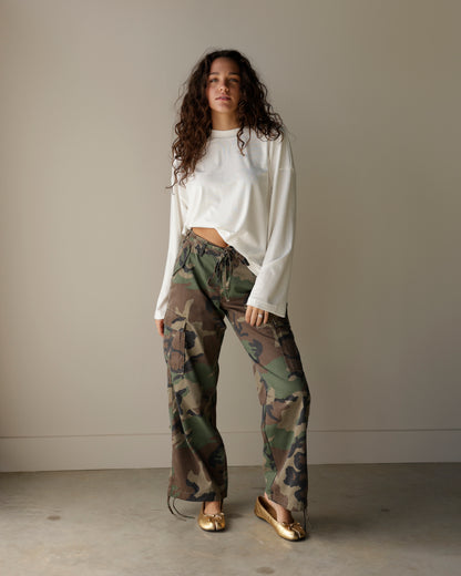 CRAZY FOR CAMO CARGO PANTS