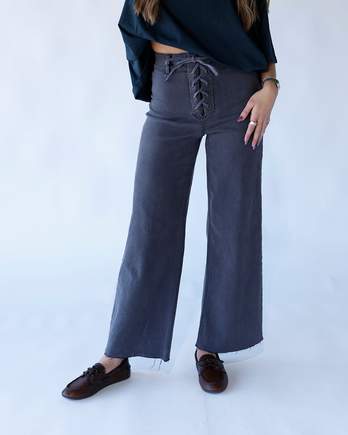 SMOKESHOW LACE UP JEAN