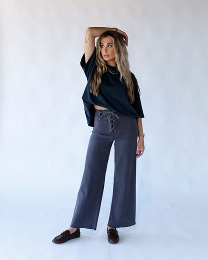 SMOKESHOW LACE UP JEAN