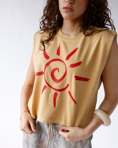 HIP SUNBURST MUSCLE TEE
