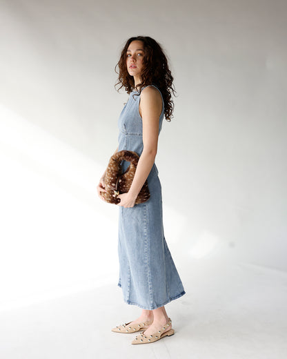 BLUEBIRD DENIM MIDI DRESS