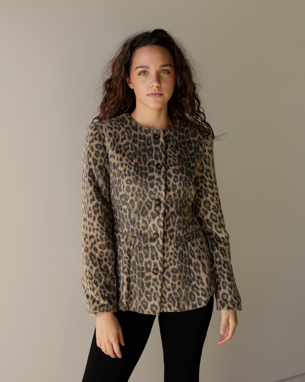 LEOPARD LEADER BOSS LADY BLAZER