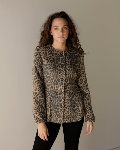 LEOPARD LEADER BOSS LADY BLAZER