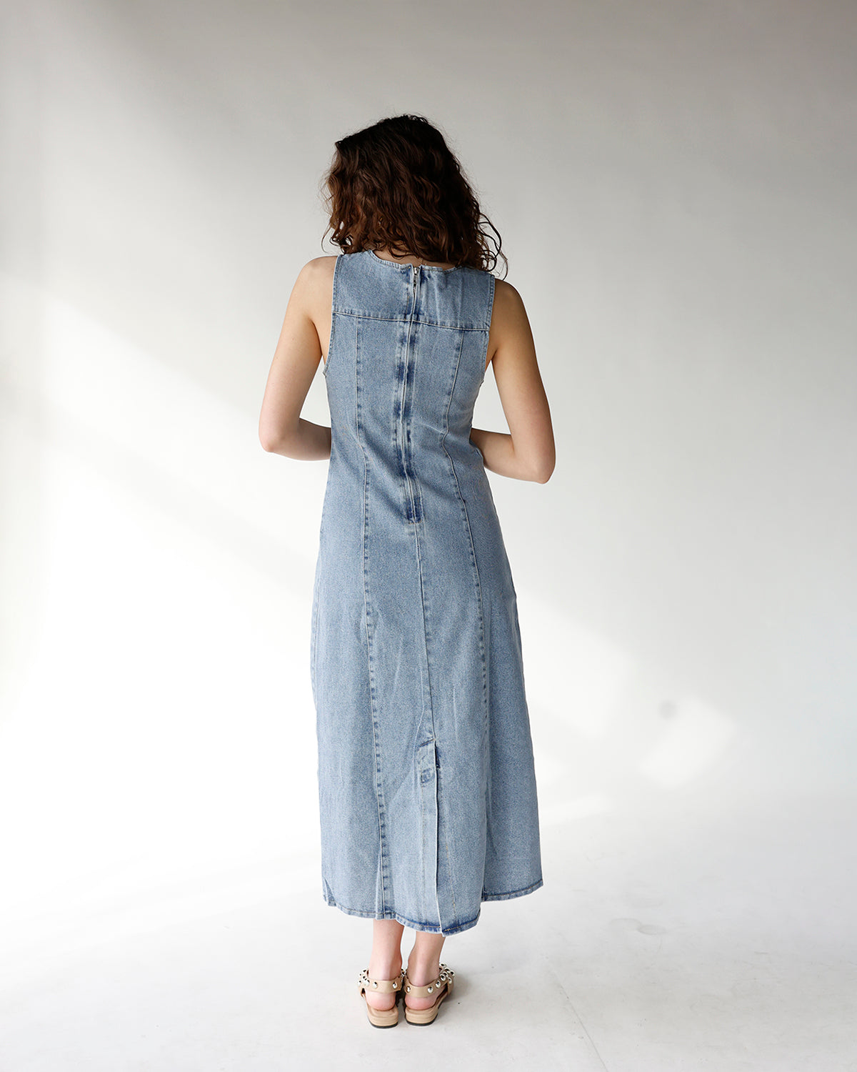 BLUEBIRD DENIM MIDI DRESS