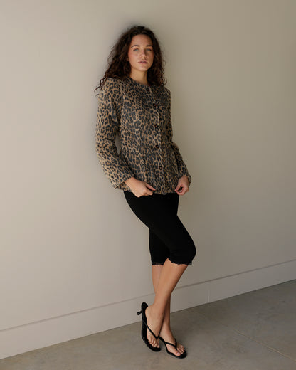 LEOPARD LEADER BOSS LADY BLAZER