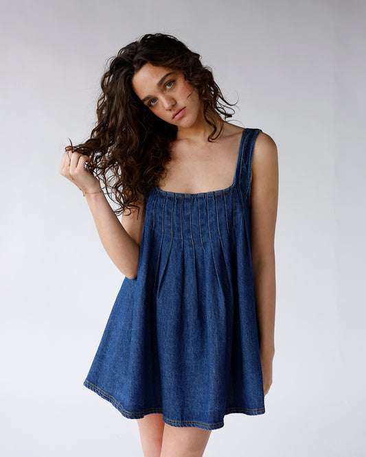 dark blue denim tunic free people katie denim tunic