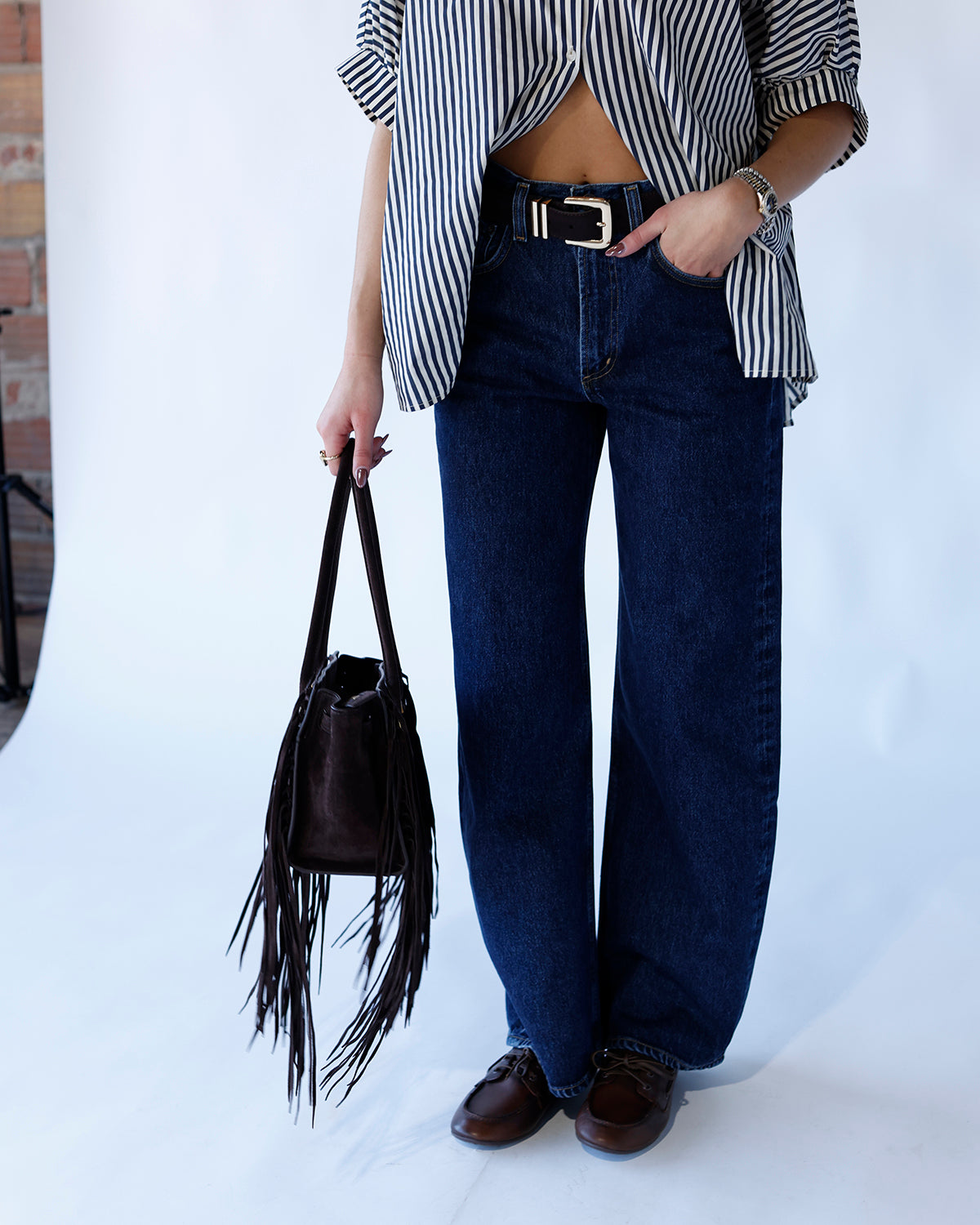 AGOLDE LOW CURVE JEAN IN PENDULUM
