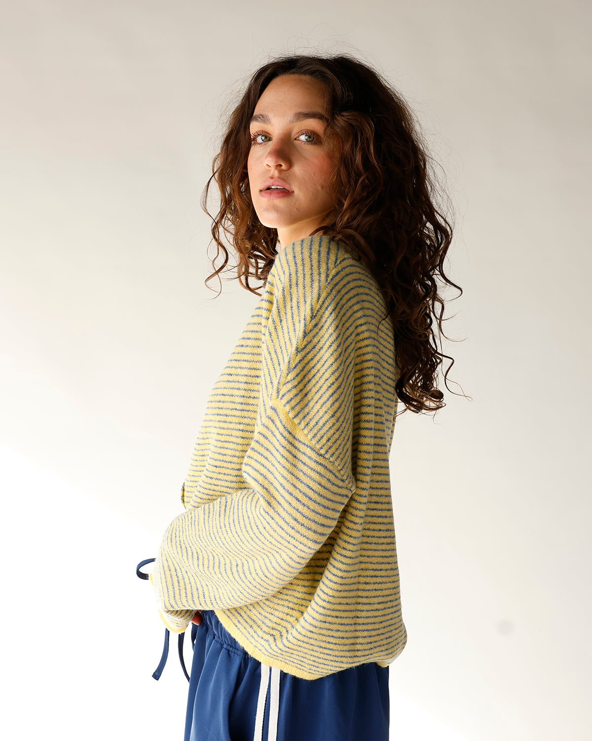 THE CULT CARDI X BUTTER STRIPE