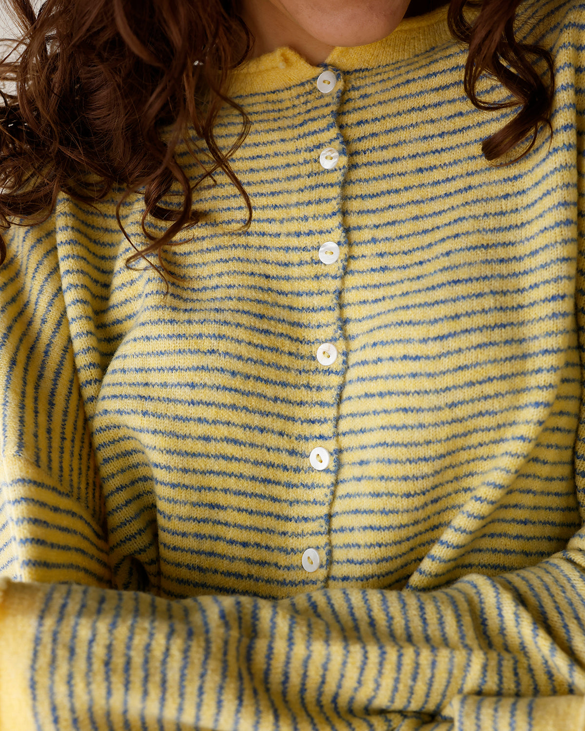 THE CULT CARDI X BUTTER STRIPE