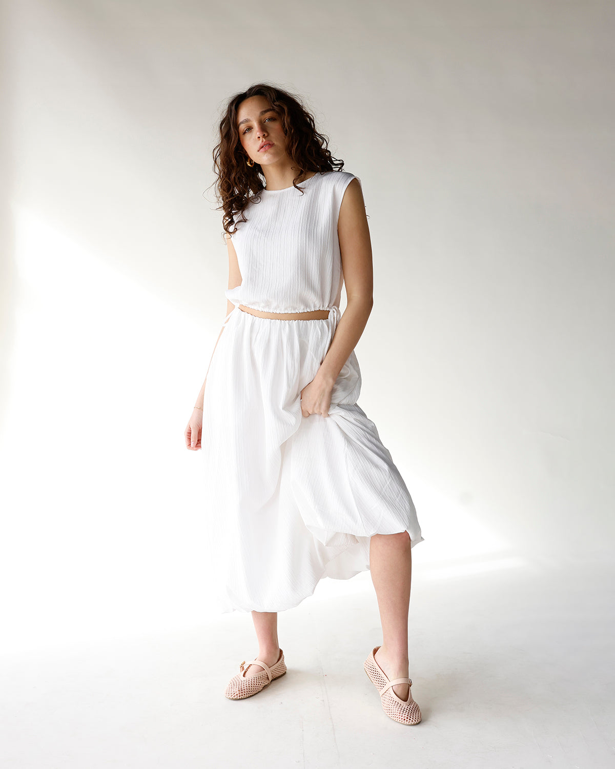 DEJA VU BUBBLE MAXI SKIRT