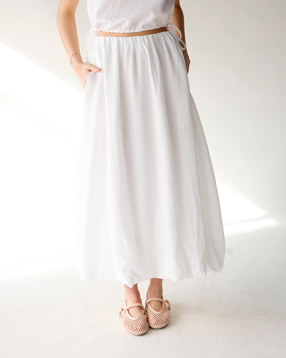 DEJA VU BUBBLE MAXI SKIRT