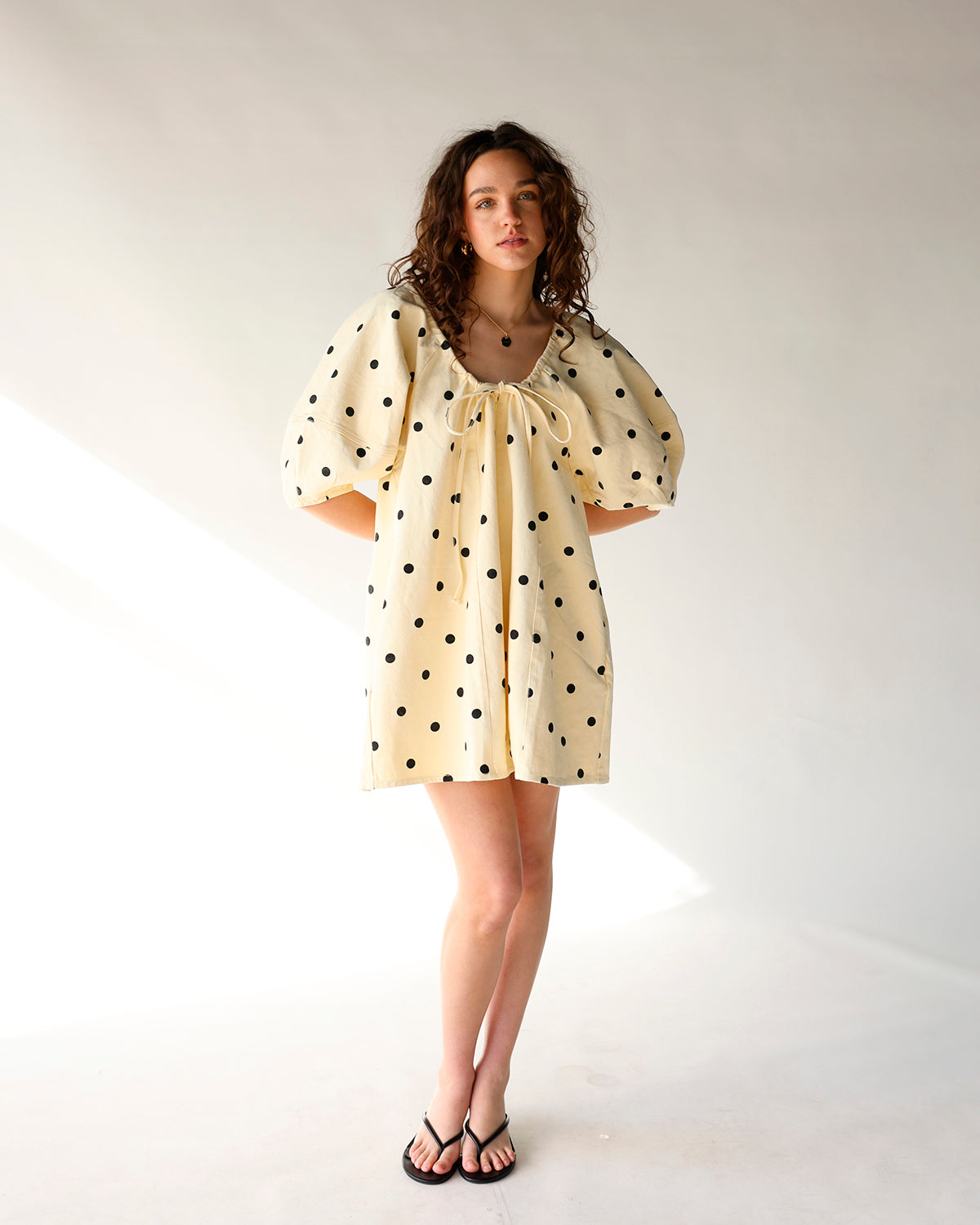 HONEY BEE POLKA DOT ROMPER
