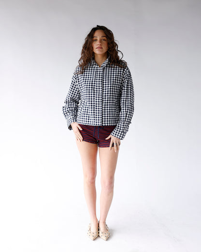 OCEAN BREEZE GINGHAM JACKET