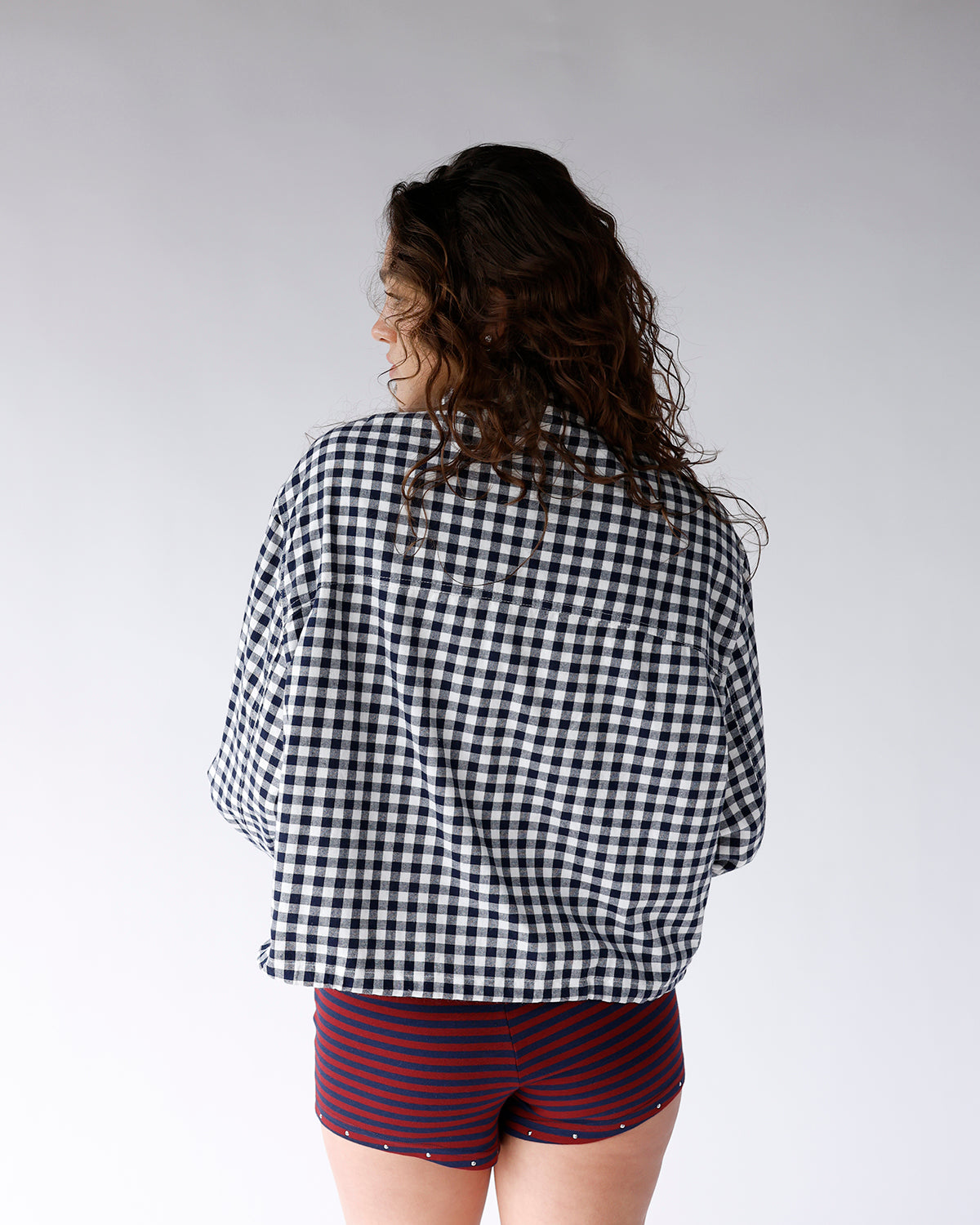 OCEAN BREEZE GINGHAM JACKET
