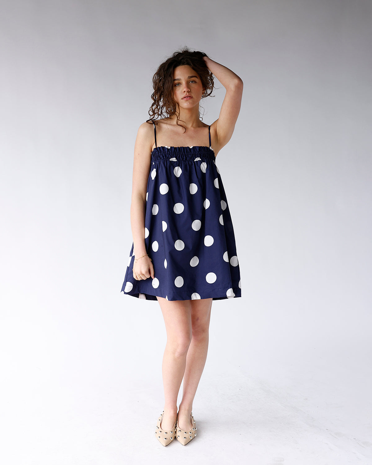 LOVE STORY POLKA DOT MINI DRESS