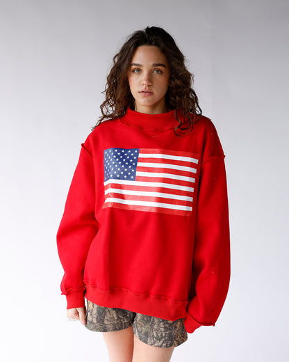 USA REVERSIBLE MOCK NECK SWEATSHIRT