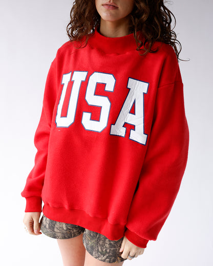 USA REVERSIBLE MOCK NECK SWEATSHIRT