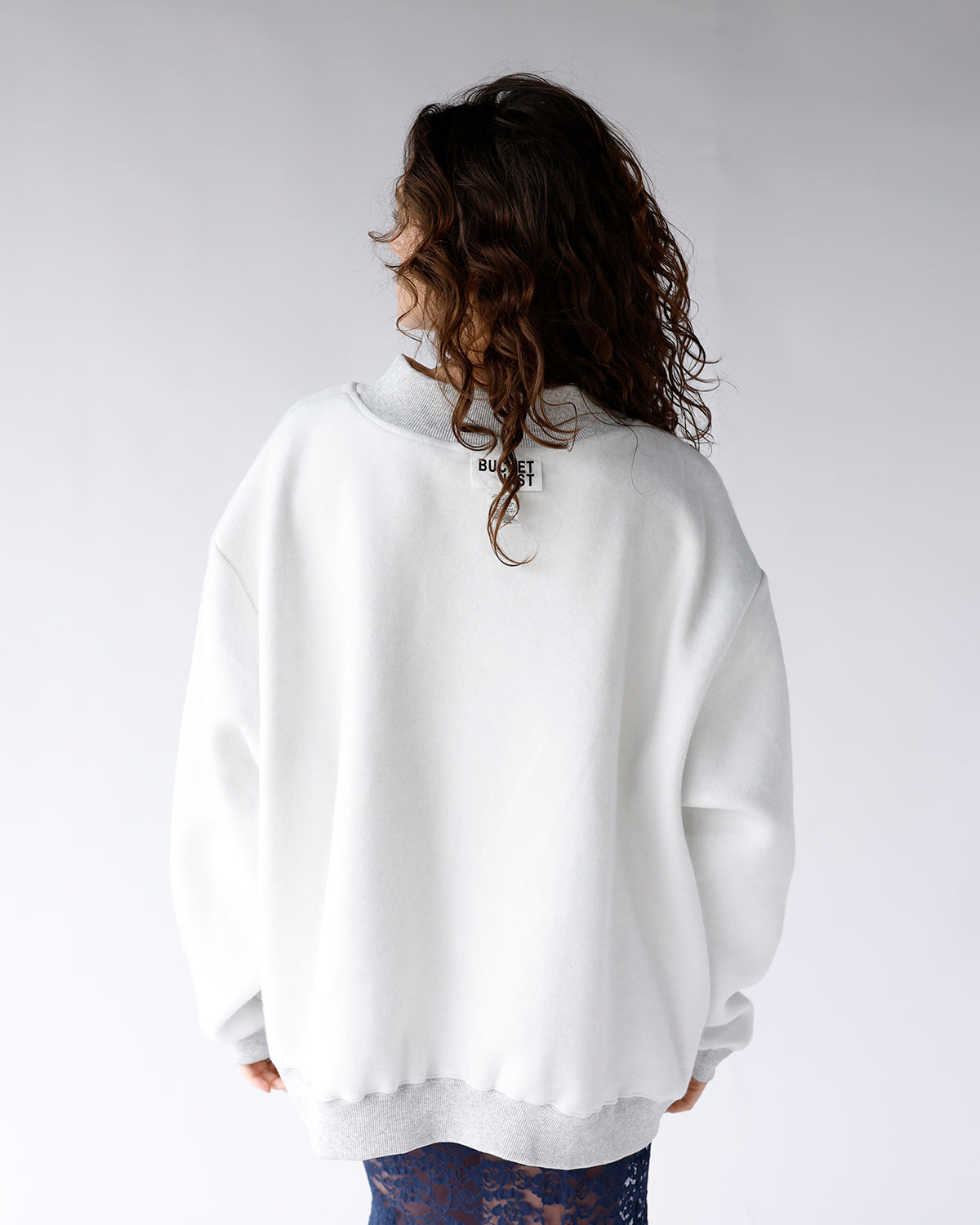 AMERICAN DREAM REVERSIBLE MOCK NECK SWEATSHIRT