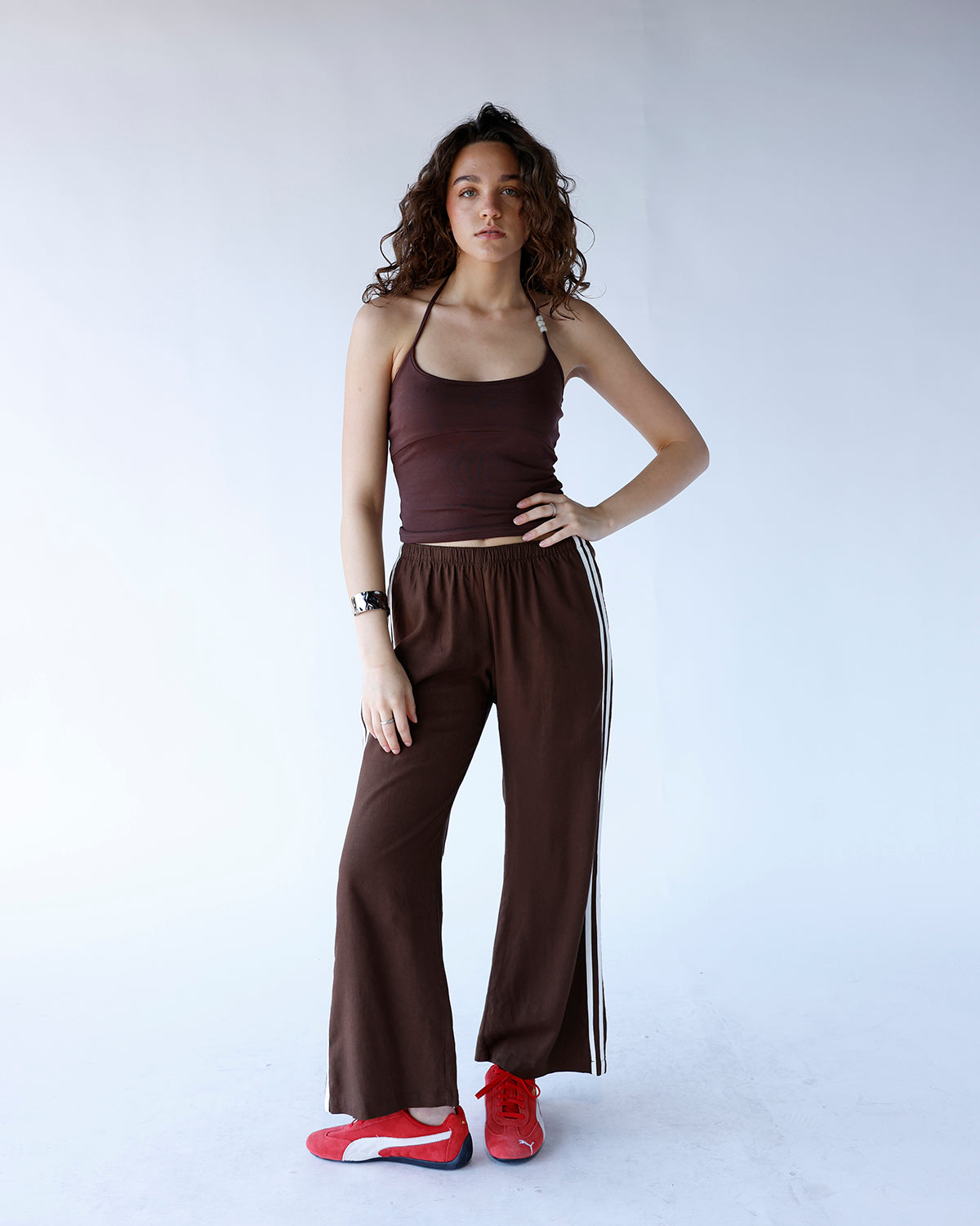DOWNTOWN TRACK PANT X BROWN