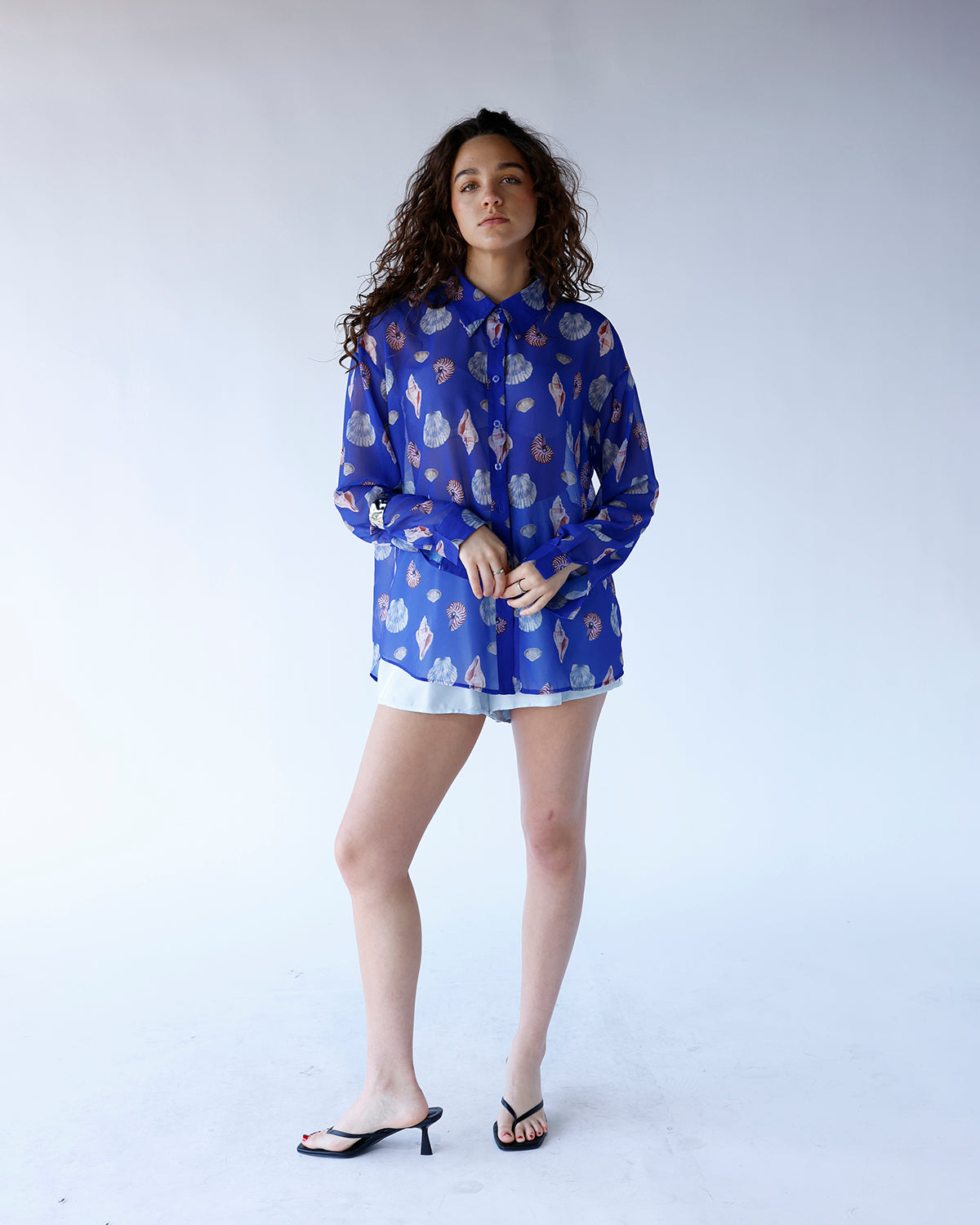 SEABREEZE SHEER BUTTON UP