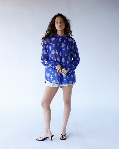 SEABREEZE SHEER BUTTON UP