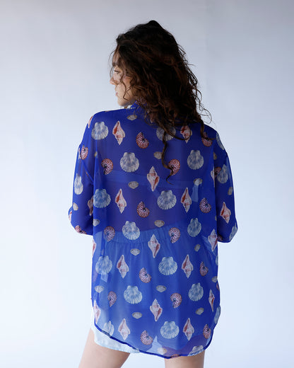 SEABREEZE SHEER BUTTON UP