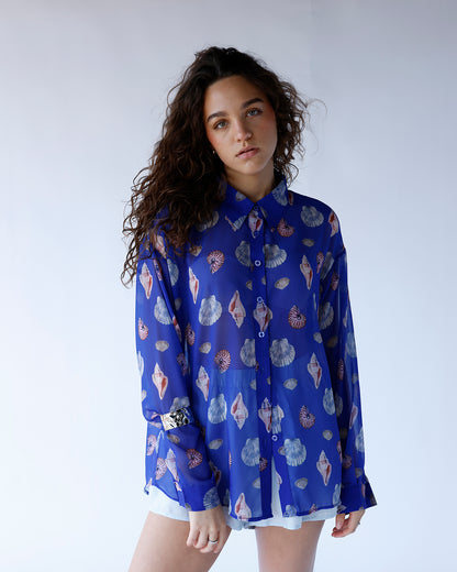 SEABREEZE SHEER BUTTON UP