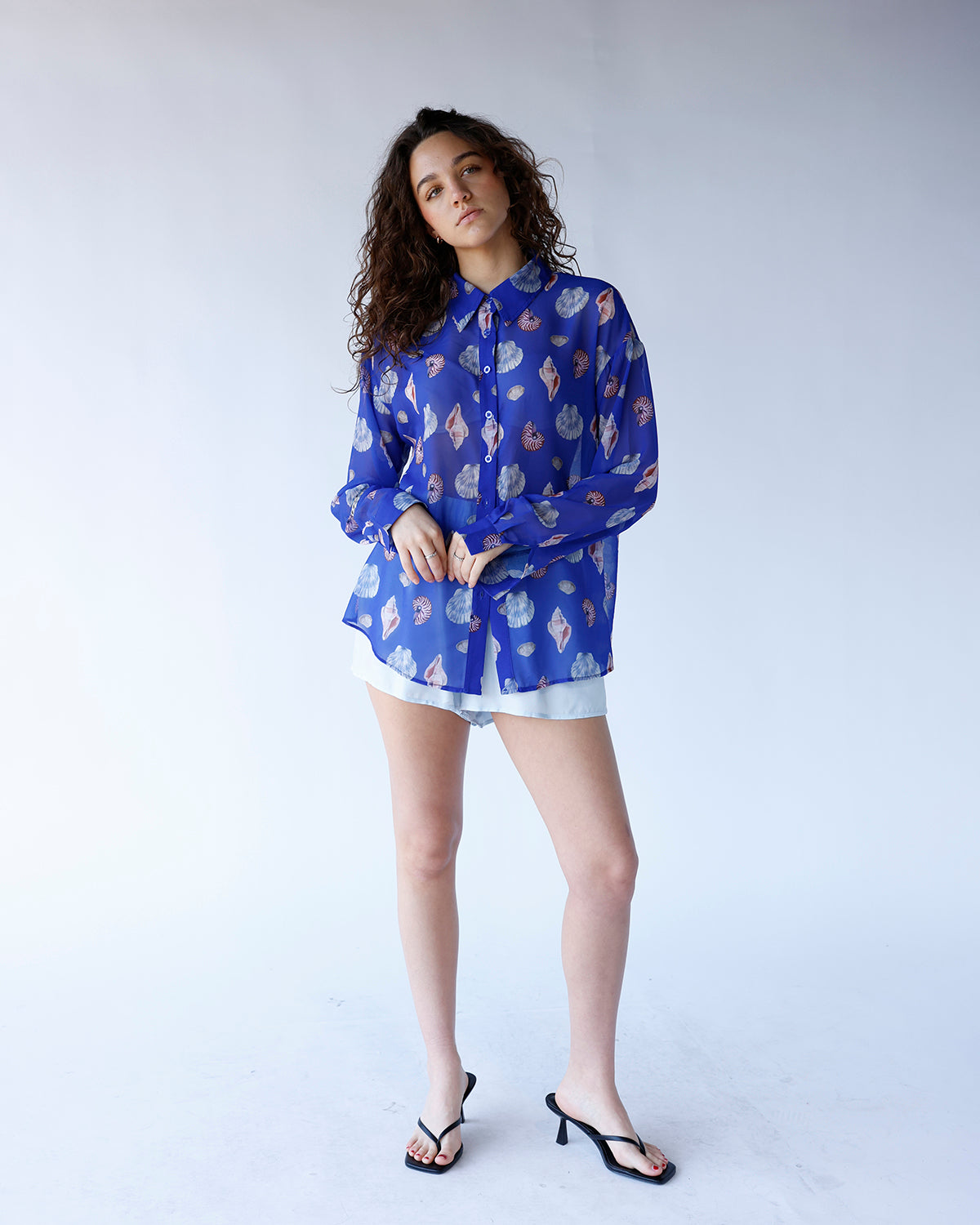 SEABREEZE SHEER BUTTON UP