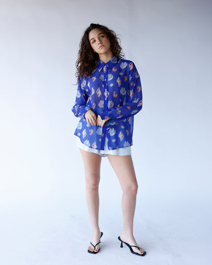 SEABREEZE SHEER BUTTON UP