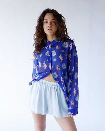 SEABREEZE SHEER BUTTON UP