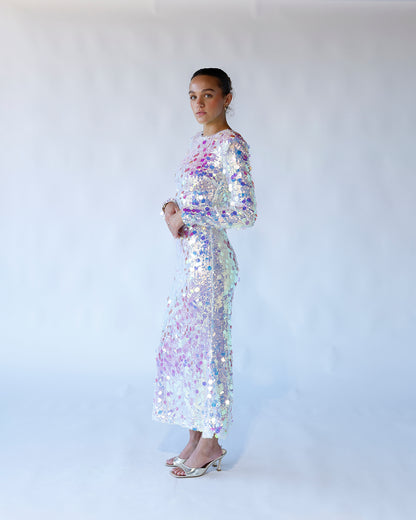 CELESTIAL MUSE MIDI DRESS