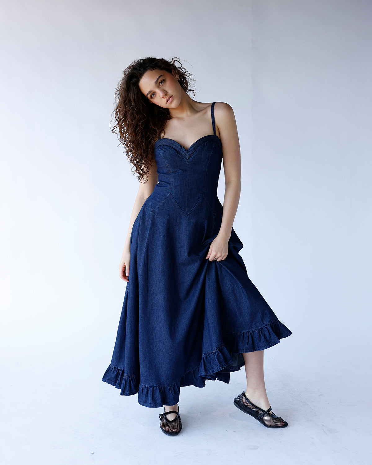 Free People Another Season Midi Dress Rinse / XS
