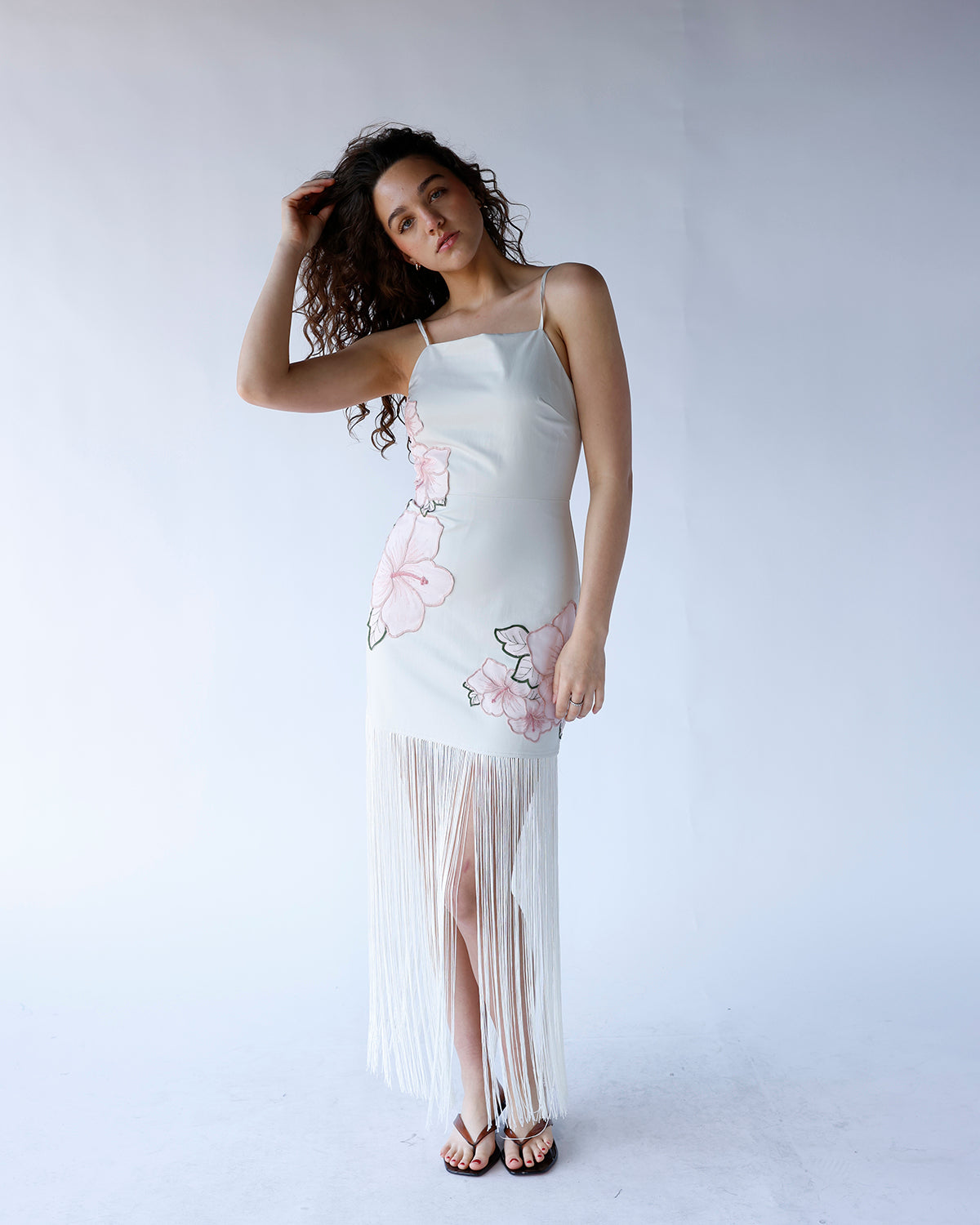 WILDFLOWER FRINGE MINI DRESS