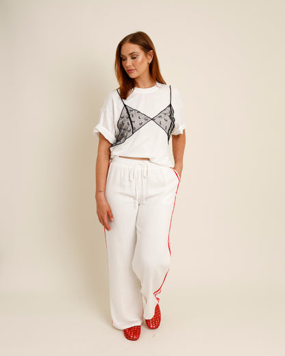 SHEER STATEMENT TEE