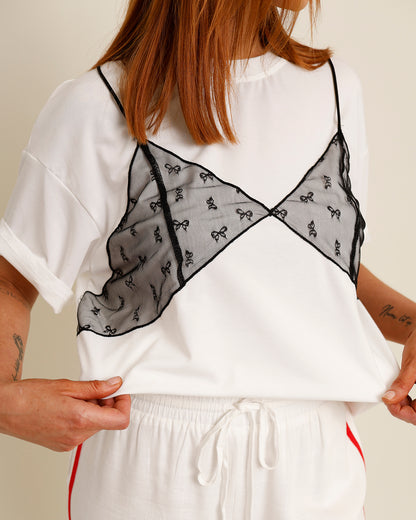 SHEER STATEMENT TEE
