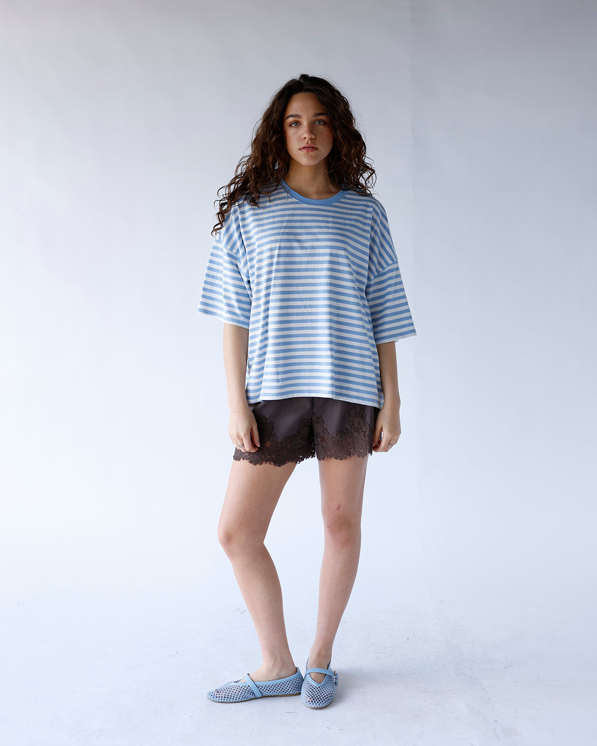 EASY DOES IT LACE TRIM SHORTS