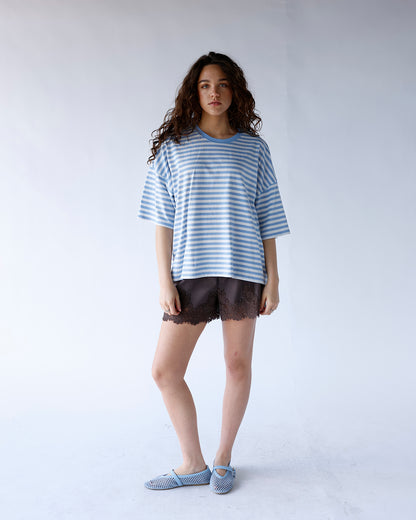 EASY DOES IT LACE TRIM SHORTS