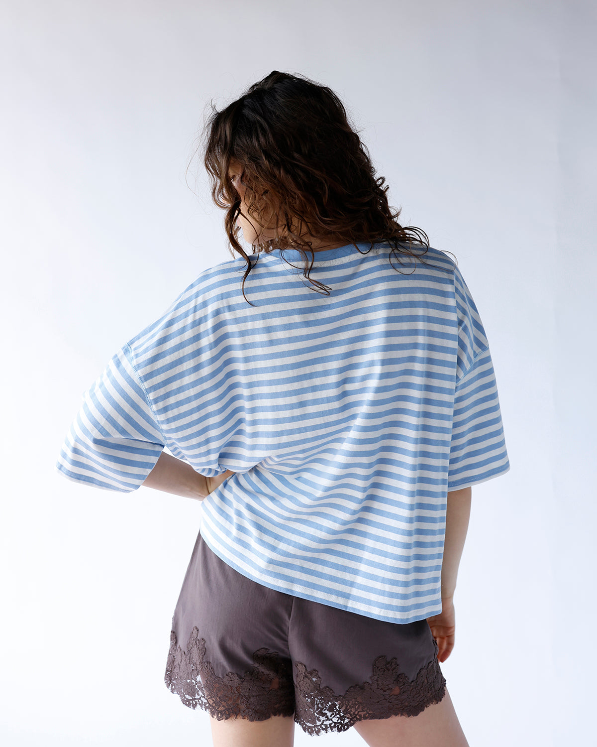 THE SOHO STRIPE TEE X LIGHT BLUE