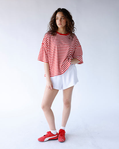 THE SOHO STRIPE TEE X RED