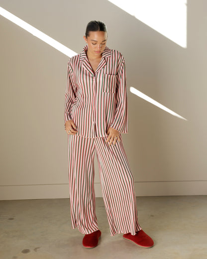 DREAMING OF CHRISTMAS STRIPED PAJAMA SET