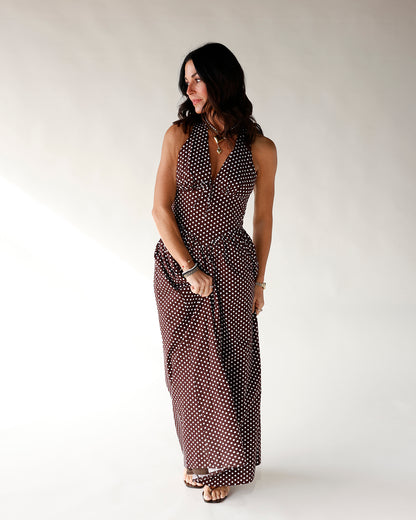 MODERN ROMANCE POLKA DOT MAXI DRESS