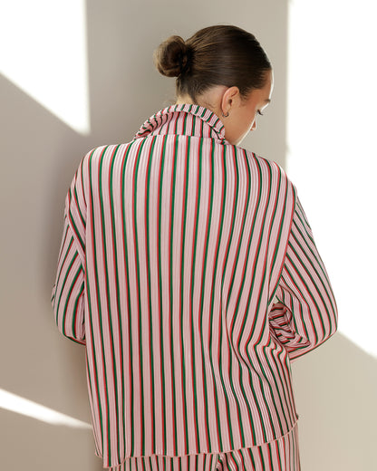 DREAMING OF CHRISTMAS STRIPED PAJAMA SET