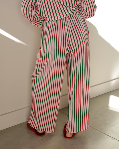 DREAMING OF CHRISTMAS STRIPED PAJAMA SET